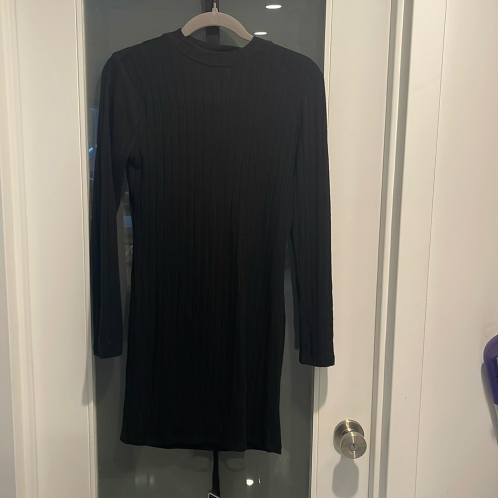 Women long sleeve mini dress